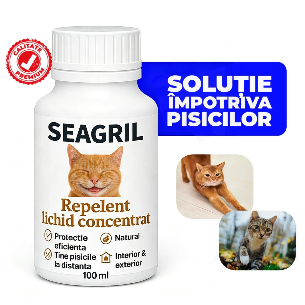 SEAGRIL® Natural Cat Repellent, Anti-Unwanted Cat Solution | 100 ml