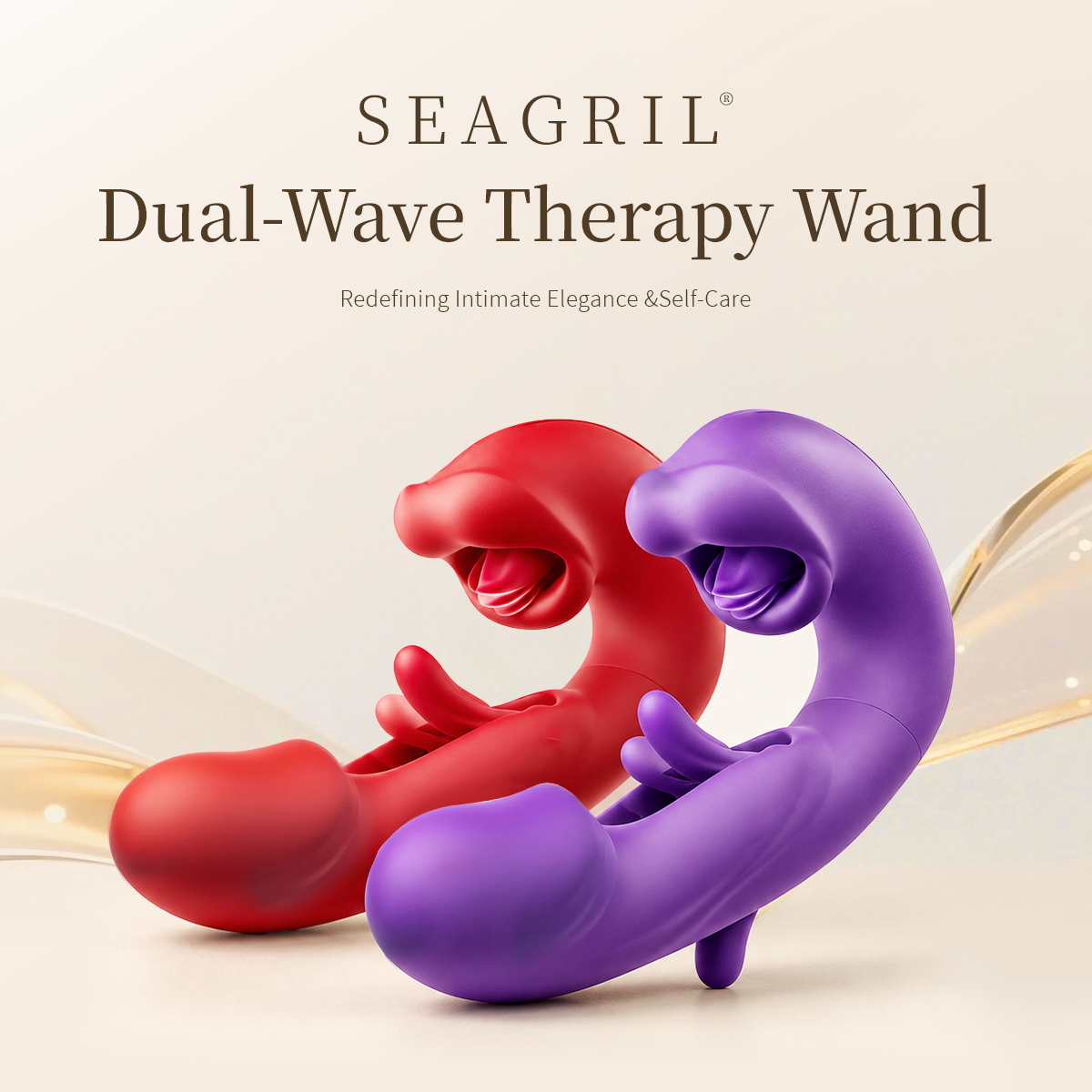 SEAGRIL® Dual-Motion Personal Massager - Air Pulse & Targeted Vibration Wellness Tool