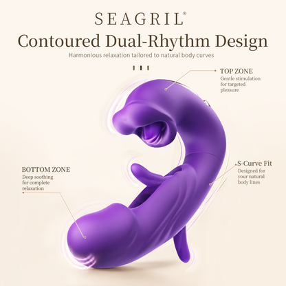 SEAGRIL® Dual-Motion Personal Massager - Air Pulse & Targeted Vibration Wellness Tool