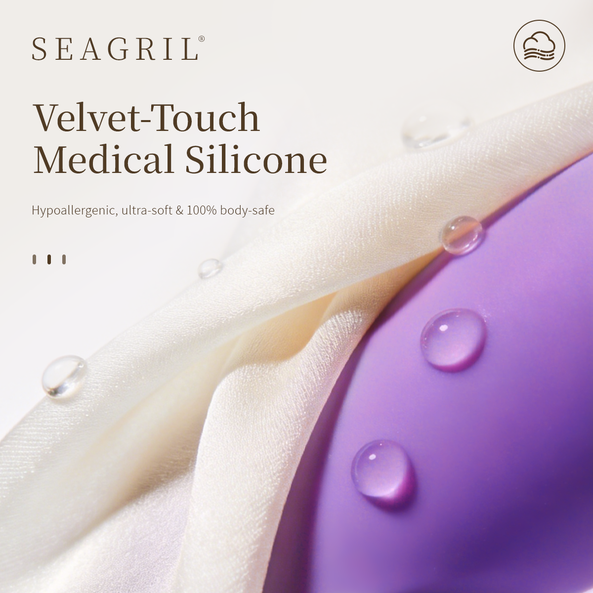 SEAGRIL® Dual-Motion Personal Massager - Air Pulse & Targeted Vibration Wellness Tool