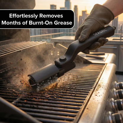 SEAGRIL® LZ-8057 | The Original 3-Speed High-Torque Electric Grill Brush (2026 Pro Edition)